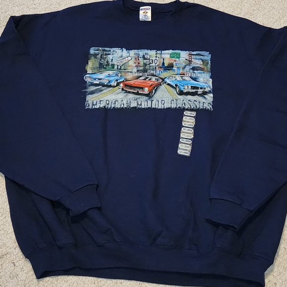 Jerzees Other - Vintage Classic Navy Blue Sweatshirt